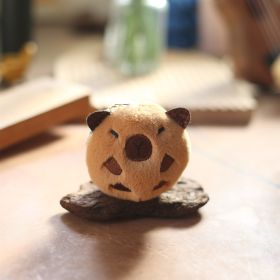 Capybara Head Small Pendant Plush Toy Toy Bag Bag Charm