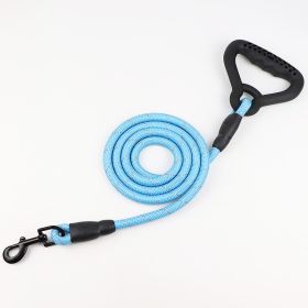 Large Dog Golden Retriever Samoyed Husky Lengthened Dog Rope Leash (Option: Blue 150cm-10mm)