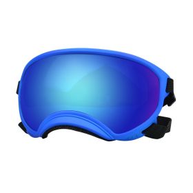 Fashion Personality Dog Skiing Goggles (Option: Blue framed Blue film-L)