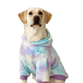 Tie Dyed Large Dog Clothing Warm (Option: XL)