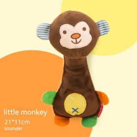 Dog Sounding Toy Bite-resistant Molar Pet Training Item (Option: Brown Little Monkey-Sounding)