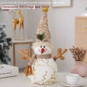 Christmas Decoration Old Man Snowman Alpaca (Option: D)