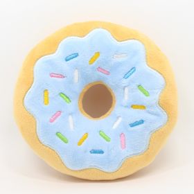 New Donut Pet Plush Toy (Color: Blue)