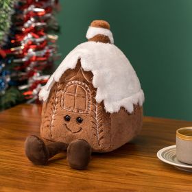 Christmas Decorations Plush Toy Doll (Option: Gingerbread House 32cm-Picture Color)