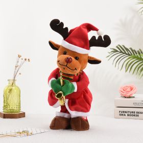 Plush Electric Dancing Singing Toy (Option: Christmas Elk-40cm)