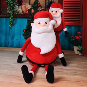 Large Long Leg Santa Doll Plush Toy Show Window Decorations (Option: Red-100cm)