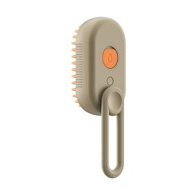 Cat Steam Brush Steamy Dog Brush 3 In 1 Electric Spray Cat Hair Brushes For Massage Pet Grooming Comb Hair Removal Combs Pet Products (Option: Milk Brown-USB)