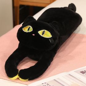 Cute Camilla Cat Pillow Plush Toy Sleeping Doll (Option: Black-90cm)