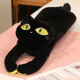 Cute Camilla Cat Pillow Plush Toy Sleeping Doll (Option: Black-70cm)