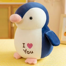 Cute Penguin Plush Toy Aquarium Playground Doll For Babies (Option: Dark Blue-25cm)