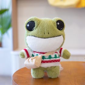 Cute Little Frog Doll Plush Toys (Option: Forest Sweater-29cm)