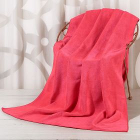 Large Cotton Absorbent Quick Drying Lint Resistant Towel (Option: Rose-60x90cm)