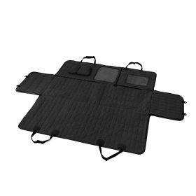 Detachable Split Pet Same As Sitting Style Car Rear Car Pet Mat (Option: Black-137x147cm)