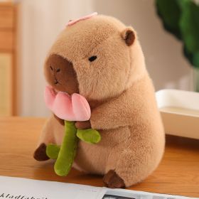 Capybara Gate Doll Plush Toys (Option: Flower Style-30cm)