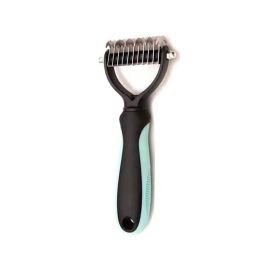 Dogs And Cats Stainless Steel Knife Pet Hair Unknotting Comb (Option: Small Size Green-Opp Bag)