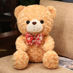 Cute Rose Little Bear Doll Small Size Teddy Bear Doll Ragdoll Plush Toy (Option: Teddy Bear Light Brown-25cm)