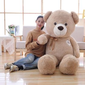 Big Bear Teddy Bear Doll Plush Toys (Option: Light Brown-90CM)