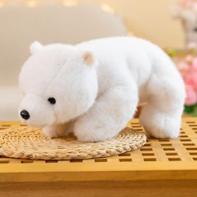 Cute Polar Bear Plush Toy Can Stand Little Bear Doll (Option: White-45cm)