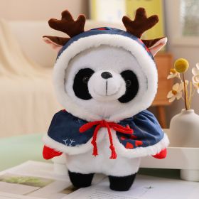 Christmas Scarf Plush Panda Small Size (Option: Blue Red Love Cloak-30cm Plus Handbag)