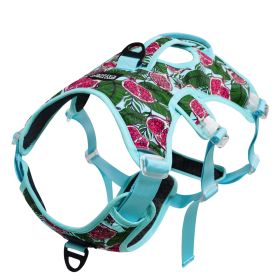 Comfortable Liftable Night Reflective Pet Supplies Dog's Straps (Option: Pomegranate Color-XL)